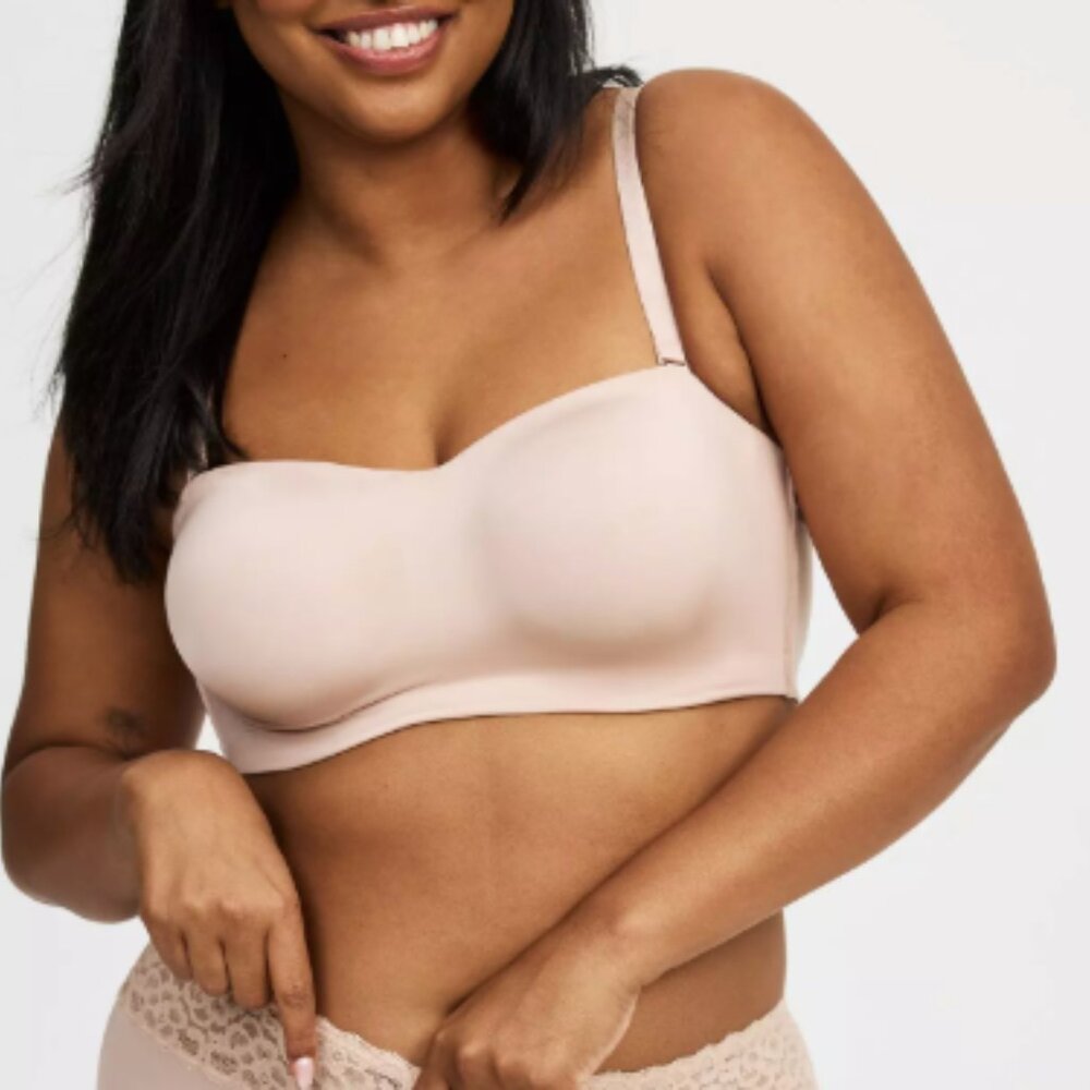NEW - Torrid Strapless Unlined Smooth Straight Back Bra - Size 44C